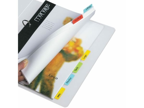 Twin Tabs Index Tabs 40x12 Assorterede Farver 24 stk