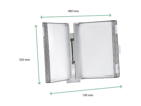 Tarifold Væg Display Design Line A4 10 Lommer Grå