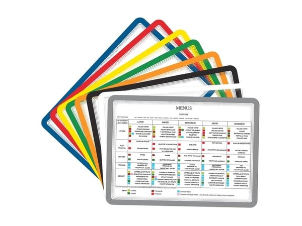 Magnetmapp med magnetisk baksida A4x2, svart