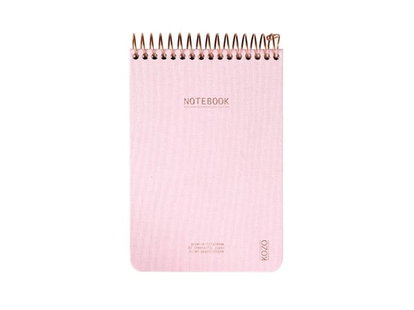 KOZO Notesbog A6 Premium Dusty Pink - (6 stk.)