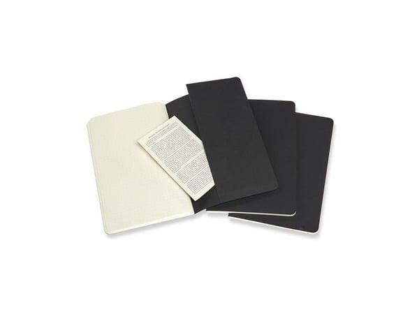 Moleskine set med 3 anteckningsböcker MOLESKINE Cahier Journals L (13x21 cm) prickig, 80 sidor, svart