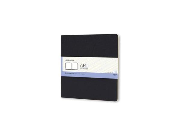 Moleskine Art, monokromatisk, svart, 88 ark, 120 g/m², mykt omslag, Universal