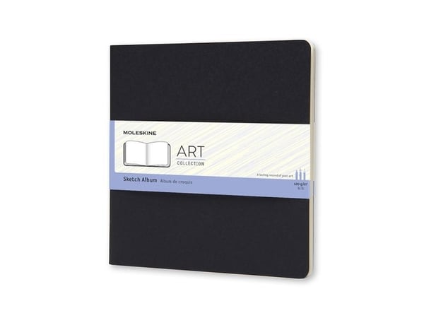 Moleskine Art, monokromatisk, svart, 88 ark, 120 g/m², mykt omslag, Universal