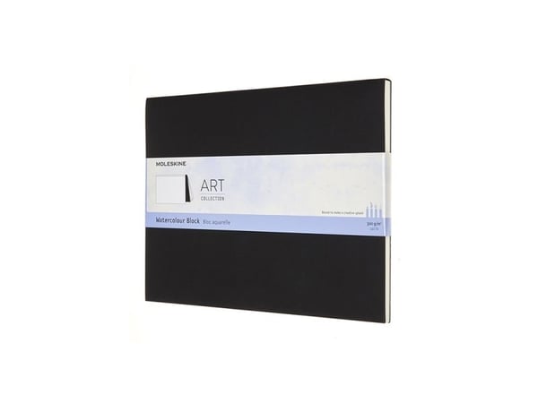 Moleskine Block MOLESKINE Watercolor XL (19x25 cm), 20 sider, svart
