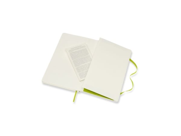 Moleskine anteckningsblock MOLESKINE Classic L (13x21 cm) slät, mjuk pärm, lemon green, 240 sidor