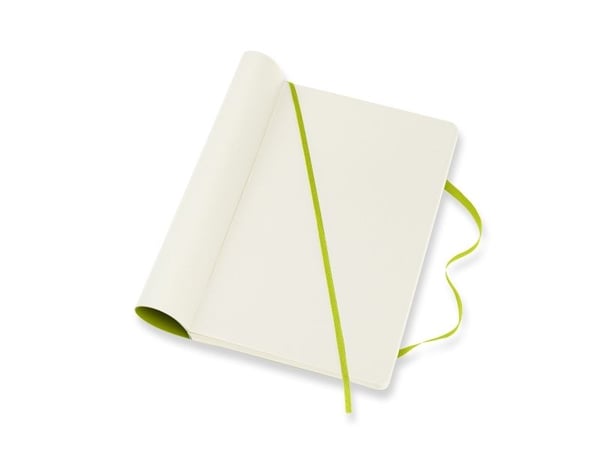 Moleskine anteckningsblock MOLESKINE Classic L (13x21 cm) slät, mjuk pärm, lemon green, 240 sidor