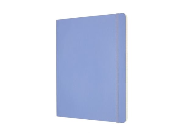 Moleskine Notes MOLESKINE Classic XL (19x25 cm) med linjer, mjuk pärm, hydrangea blue, 192 sidor