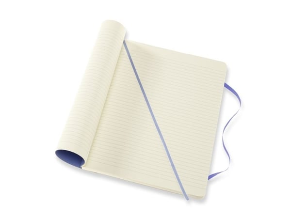 Moleskine Notes MOLESKINE Classic XL (19x25 cm) med linjer, mjuk pärm, hydrangea blue, 192 sidor