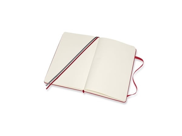 Moleskine Notes MOLESKINE Classic L (13x21 cm) slät, hårt omslag scarlet red 400 sidor röd