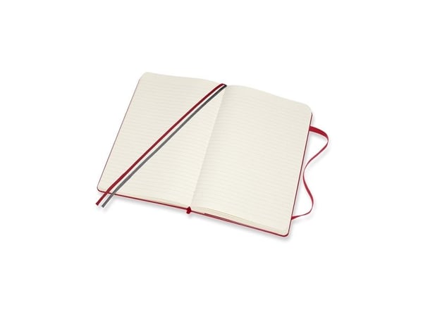 Moleskine Notes MOLESKINE Classic L (13x21 cm), linjerat, hårt band, scarlet red, 400 sidor, röd