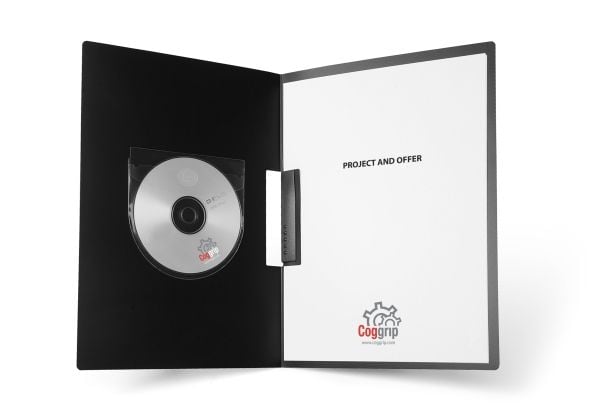 CD lomme, Bantex transparent, 127x127mm pakke a 6 stk