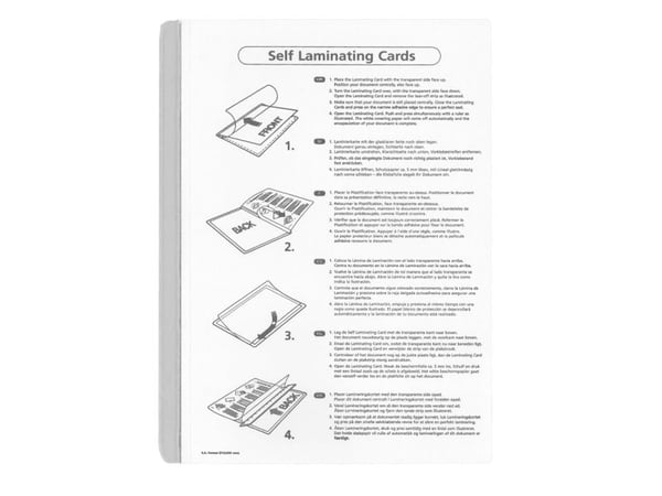 Selvklæbende lamineringslommer, BNT Selvklæbende, 160x222mm transparent pakke a 10 stk