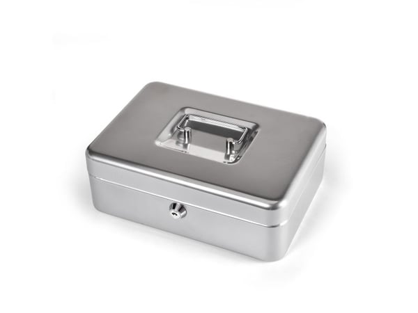Värdeskåp 6 fack Silver