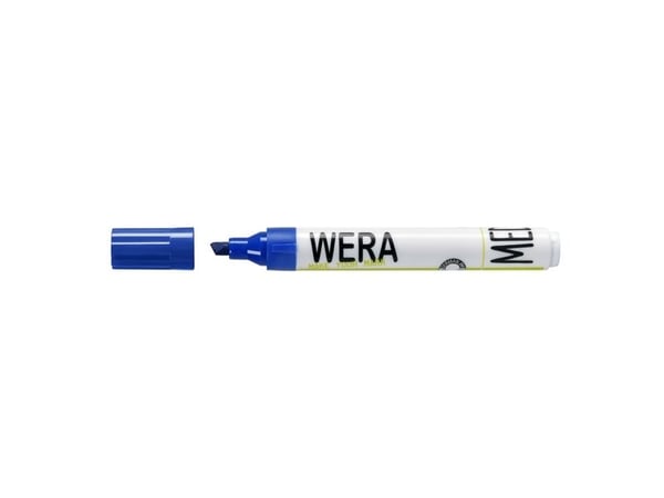 Whiteboardmarker, BNT Wera, 1-4MM, Spids blå, non-permanent - (12 stk.)