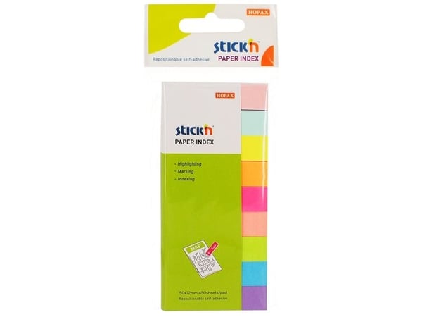 Indeksfaner 9st 50x12 50 Blad Assorterat - (24 stk.) Indeksfaner 9st 50x12 50 Blad Assorterat - (24 stk.)