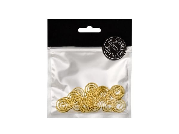 Edge of Scandinavia Snurre Clips 20stk Guld - (6 stk.)