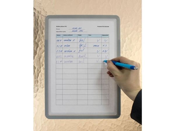 Magnetisk ram hållare självhäftande flyttbar memo A4x1, silver