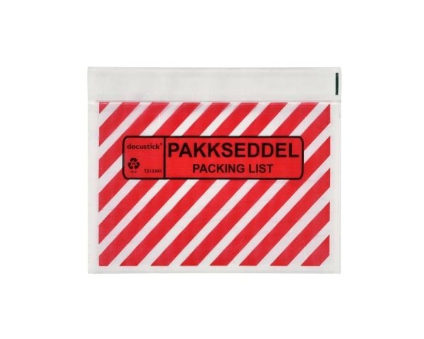 Följesedelsfickor C6 med tryck 1000 st