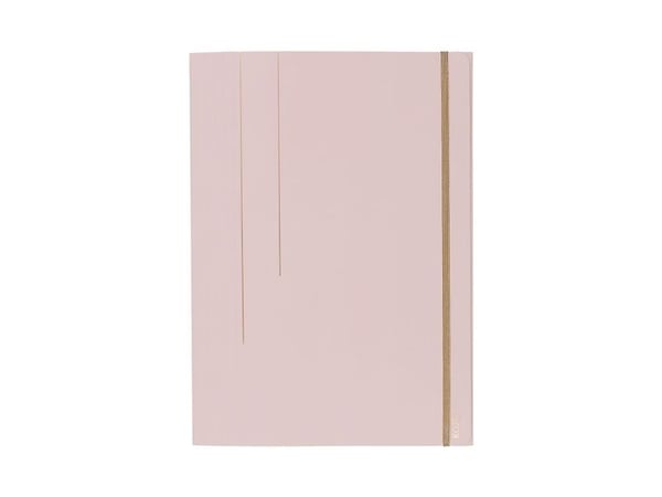 KOZO A4 Elastikmappe Papp Dusty Pink - (6 stk.)