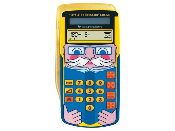 Texas Instruments Little Professor Solar, Lomme, Graftegning, 8 sifre, 1 linjer, Solar, Flerfarget