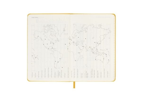 Moleskine Classic Hard 12M Week Note Pocket Orange Gul 2023