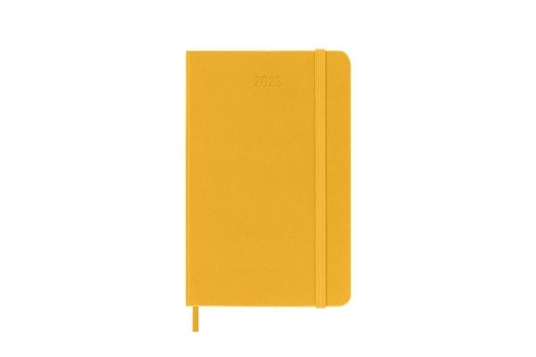 Moleskine Classic Hard 12M Week Note Pocket Orange Gul 2023