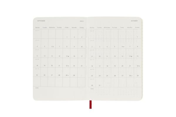 Klassinen pehmeä 12M Daily Pocket Red 2023