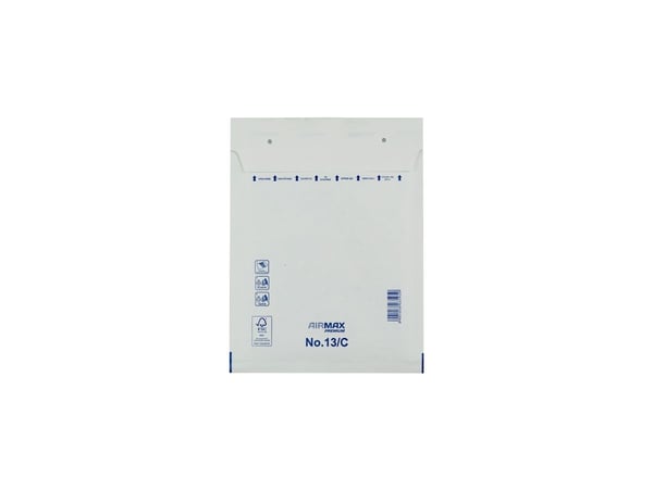 Bobbelkuvert Airmax 13/C W3 170x225 Hvid 100stk