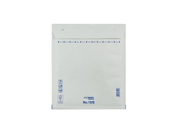 Bobbelkuvert Airmax 15/E W5 240x275 Hvid 100stk