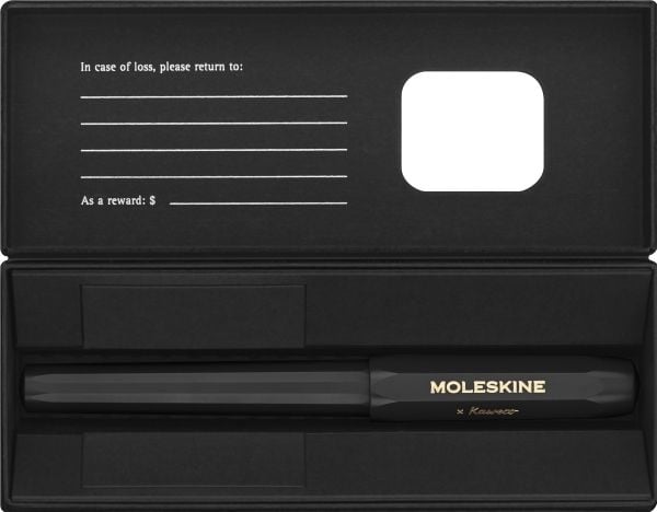 Moleskine KAWECO X MOLESKINE rullakärkikynä, musta