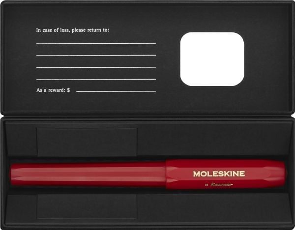 Moleskine KAWECO X MOLESKINE rullakärkikynä, punainen