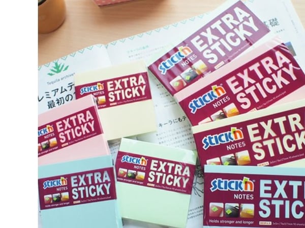 Notisblokke Extra Sticky Multipakke 6 st 76x76 90 Blad Pastell