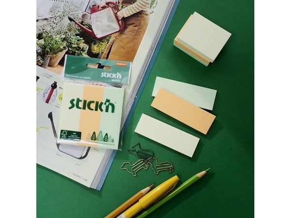 Miljø Notisblok FSC 76x25mm Assorterad 3 Blokk