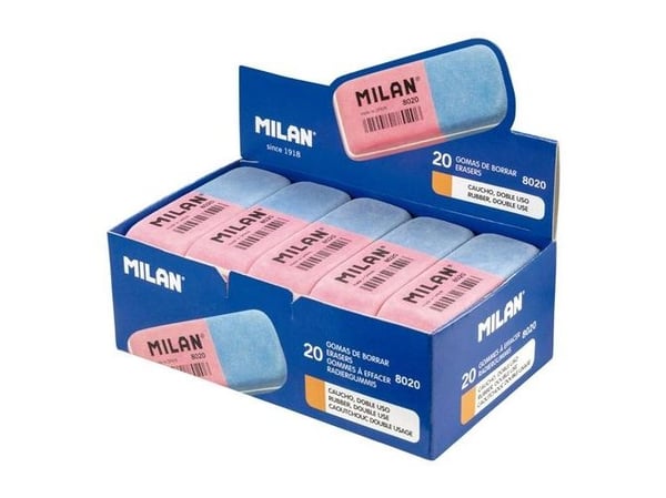 Milan Eraser for blekk og blyant (20szt) MILAN