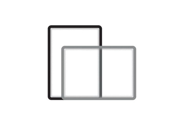 Magneto Ramme Selvklæbende Flytbar A5x2, Sort