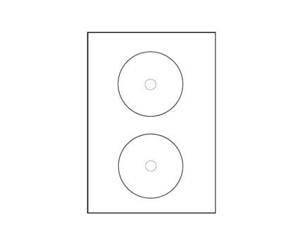 Kopia- och laseretikett CD/DVD 25-pack