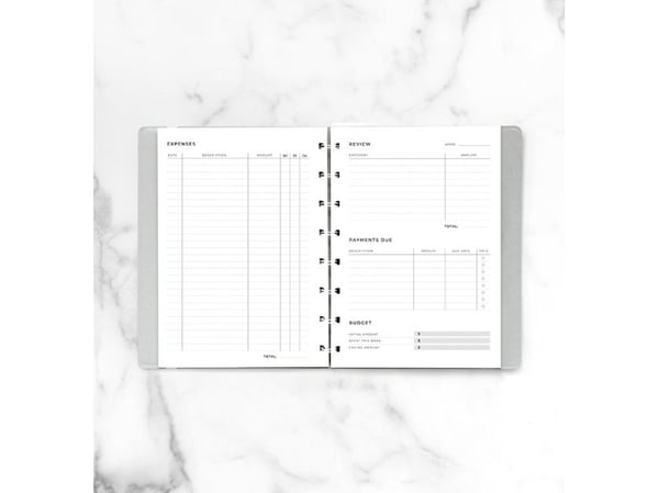 Budget Planner anteckningsblock refill A5