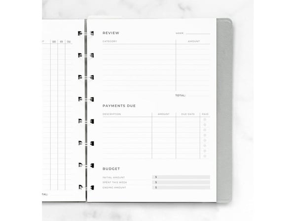 Budget Planner anteckningsblock refill A5