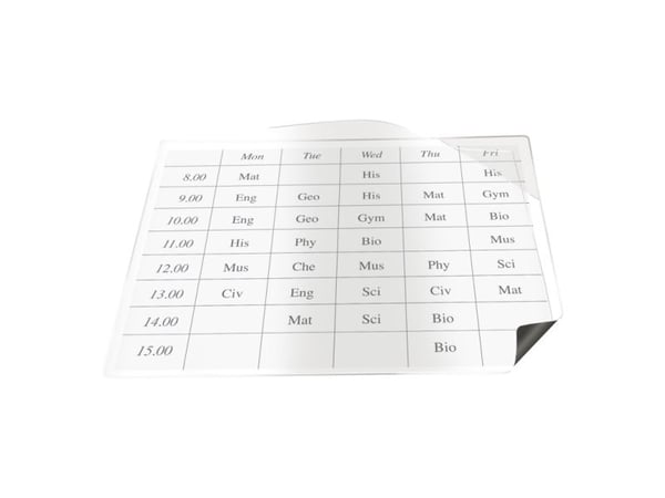 Magnetisk Visitkortlomme 60x95 Hvid 200 Pakke