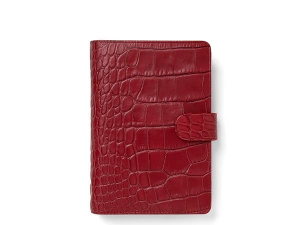 Filofax Systemkalender Classic Croc Personal Cherry