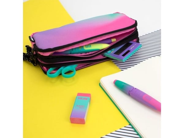 MILAN 3-zip pennfodral Sunset Pink