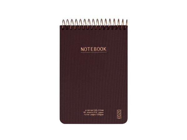 Notesbog, KOZO Premium, A6, 105x148mm - (6 stk.)