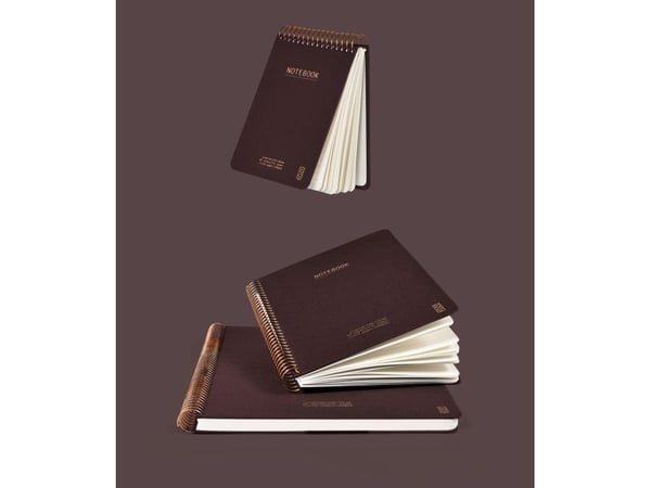 KOZO anteckningsbok A6 Premium Coffee - (6 st.)