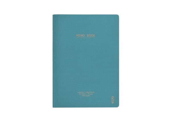 KOZO Notesbog A5 3 Pakke Coffee Bric Steel Blue