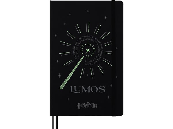 MOLESKINE Harry Potter Lumos 2024 notatbok, 13x21 cm, foret, begrenset opplag