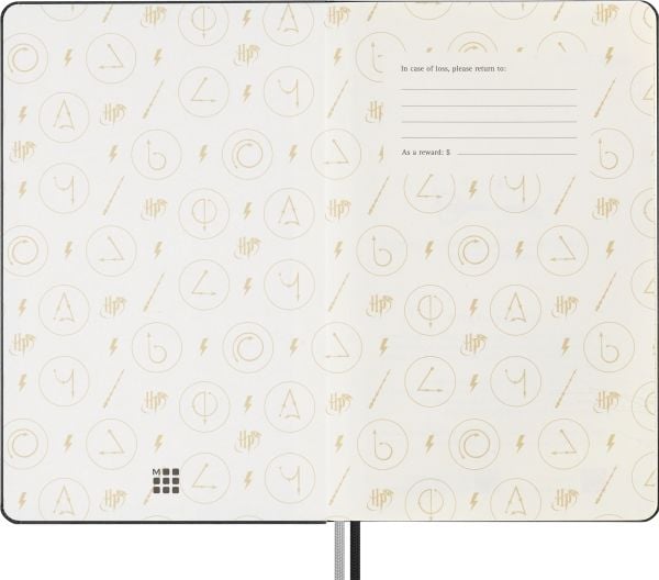 MOLESKINE Harry Potter Lumos 2024 notatbok, 13x21 cm, foret, begrenset opplag