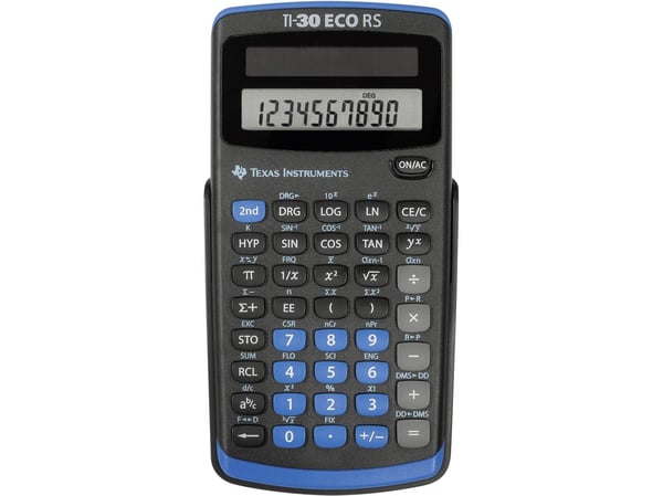 Texas Instruments TI-30 eco RS - Vitenskapelig kalkulator - 10 sifre - solpanel