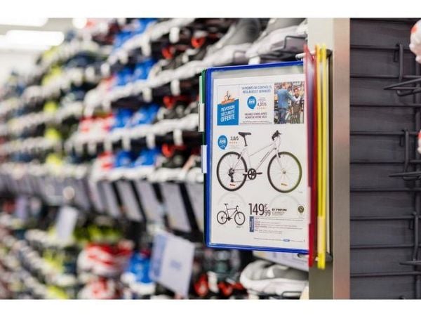 Tarifold Magnetisk Vægdisplay A4 10 Lommer Assorterede Farver