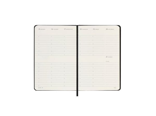 Classic Hard 12M Weekly Vertical Pocket svart 2024