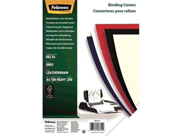 Fellowes 5371103, A4, Papir, Grå, 210 mm, 1 mm, 298 mm